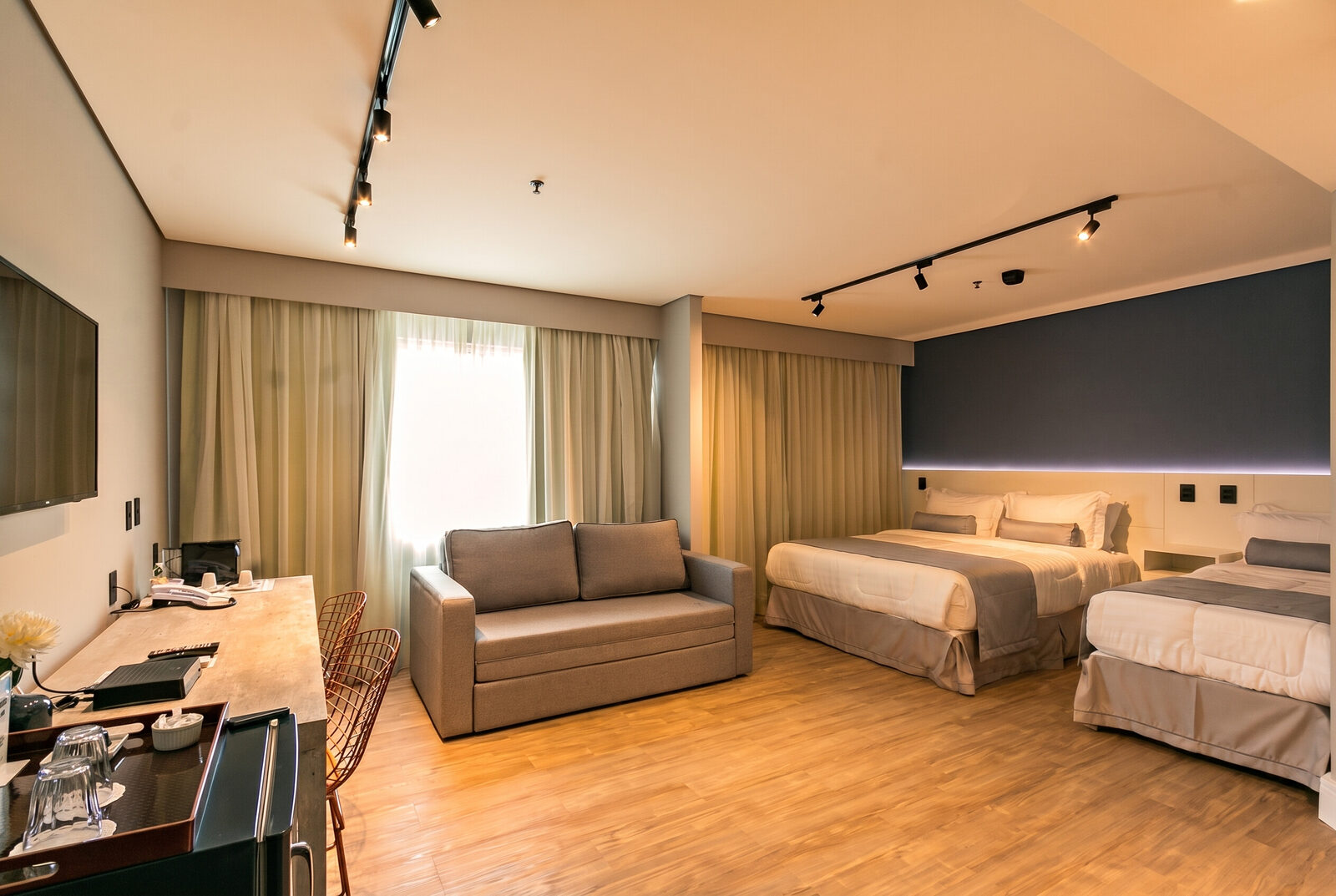 Apartamento Queen, Solteiro e Sofá-cama 7